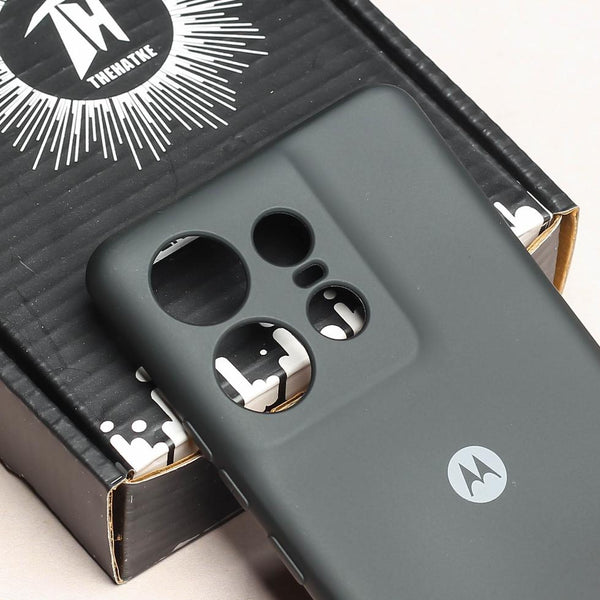 Black Camera Original Silicone case for Motorola Edge 50 Pro