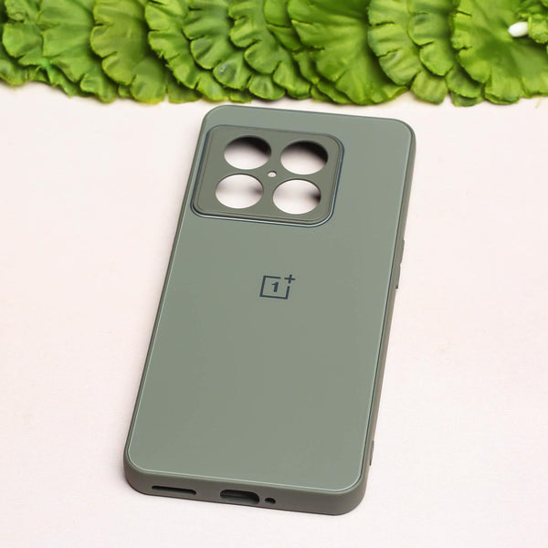 Olive Green Camera Mirror Silicone case for Oneplus 10 Pro