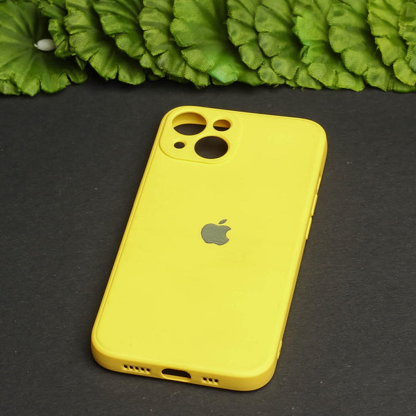 Yellow Original Camera Silicone case for Apple iphone 13