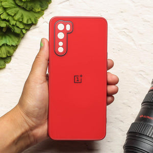 Red camera Safe mirror case for Oneplus Nord
