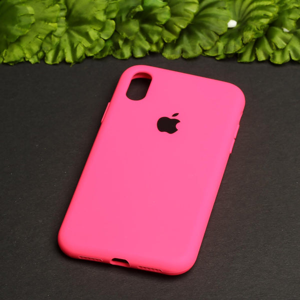 Hot Pink Original Silicone case for Apple iphone Xr