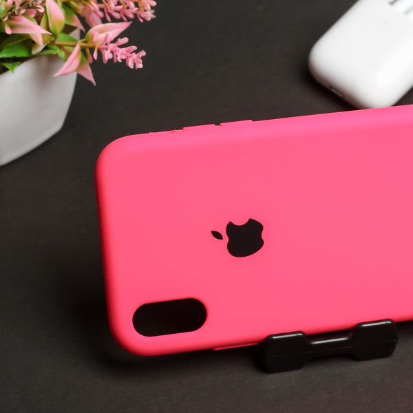 Hot Pink Original Silicone case for Apple iphone Xr