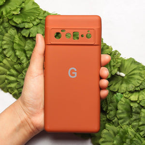 Brown Camera Original Silicone case for Google Pixel 6 Pro