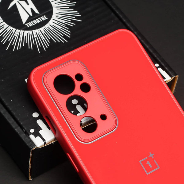 Red camera Safe mirror case for Oneplus 9rt