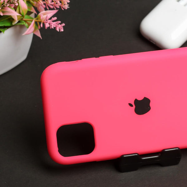 Hot Pink Original Silicone case for Apple iphone 11