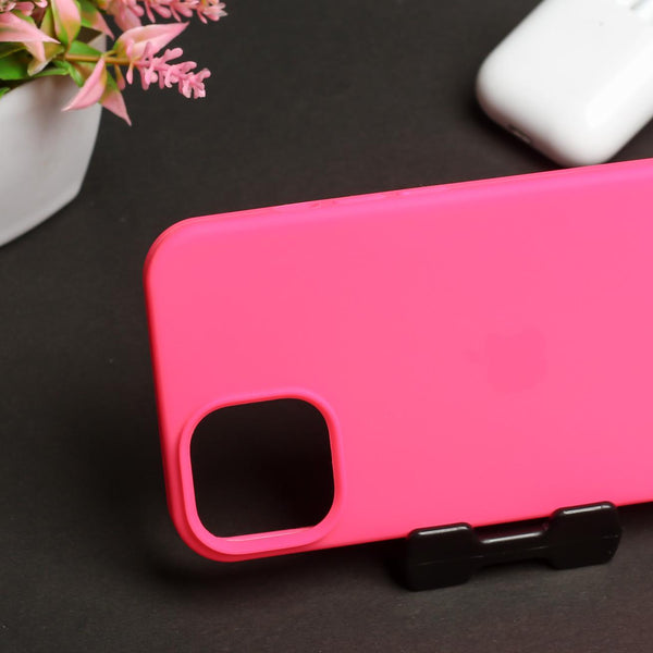 Hot Pink Original Silicone case for Apple iphone 13 Mini