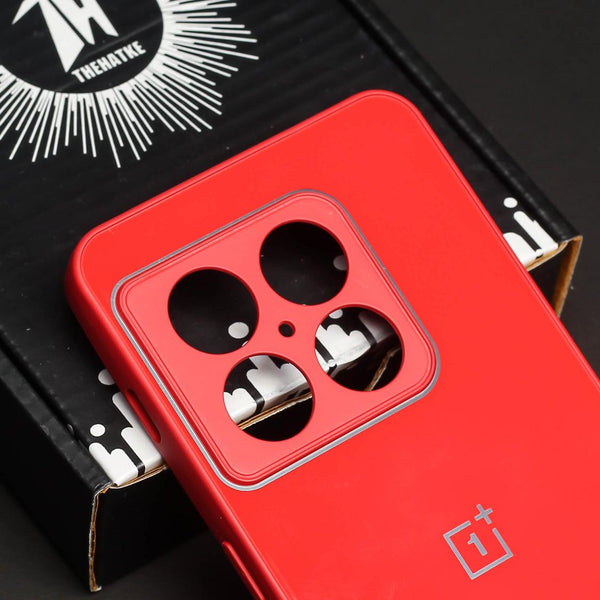 Red camera Safe mirror case for Oneplus 10t