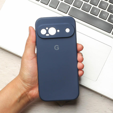 Dark Blue Camera Original Silicone case for Google Pixel 9