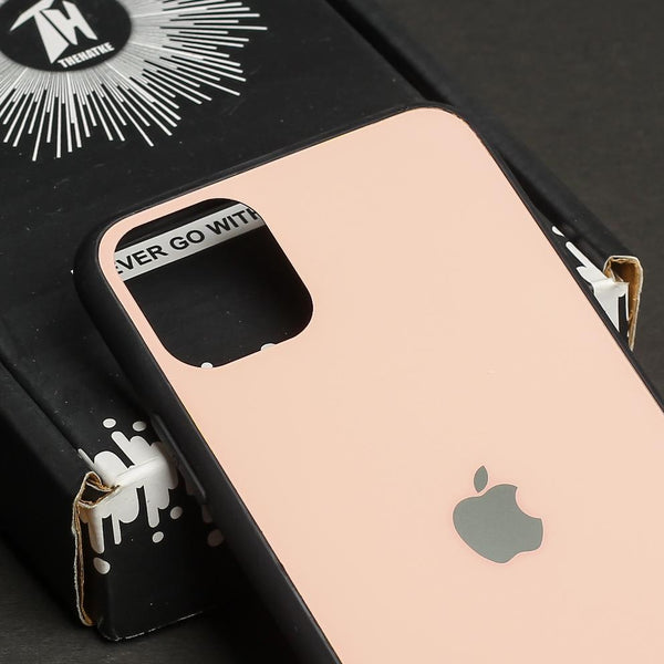 Rose Gold Border mirror Silicone case for Apple iphone 11 pro