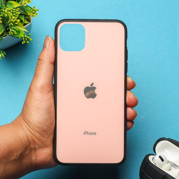 Rose Gold Border mirror Silicone case for Apple iphone 11 pro