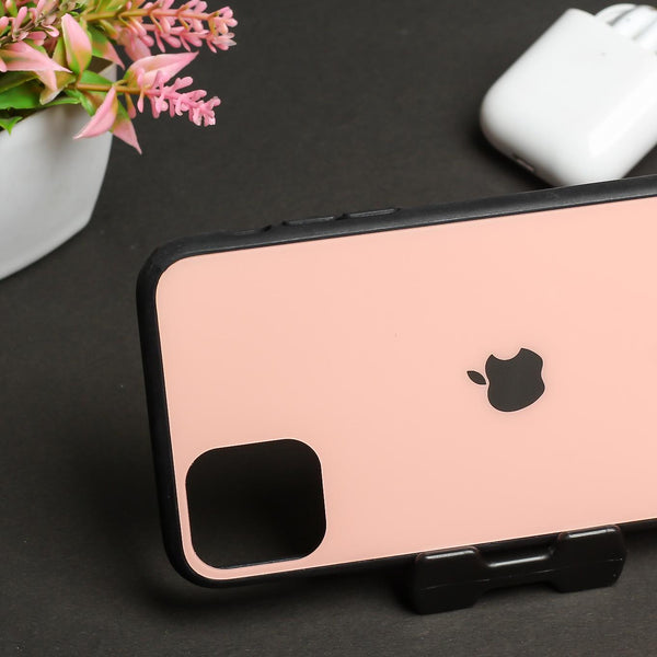 Rose Gold Border mirror Silicone case for Apple iphone 11 pro