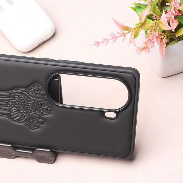 Ashoka Black Leather Case for Vivo V40e