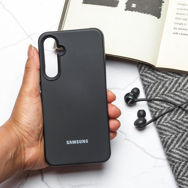 Black Original Silicone case for Samsung S23 FE