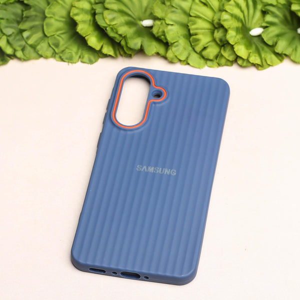 Dark Blue SleekLine Silicone Case for Samsung A56