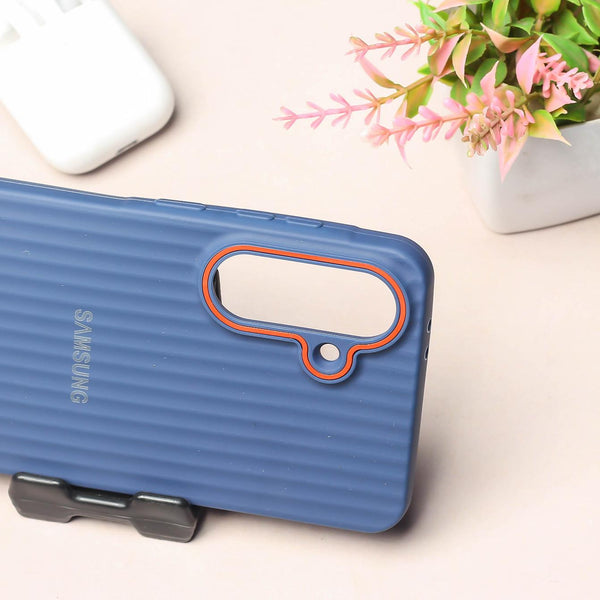 Dark Blue SleekLine Silicone Case for Samsung A56
