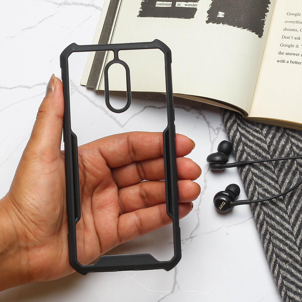 Shockproof transparent silicone Safe case for Oneplus 7