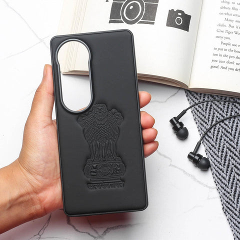 Ashoka Black Leather Case for Vivo V40