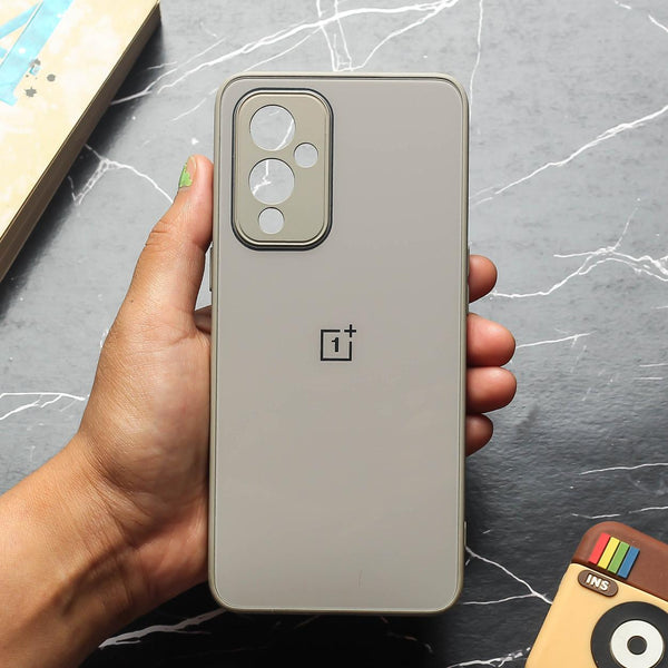 Light Brown camera Safe mirror case for Oneplus 9 Pro