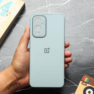 Light Blue camera Safe mirror case for Oneplus 9