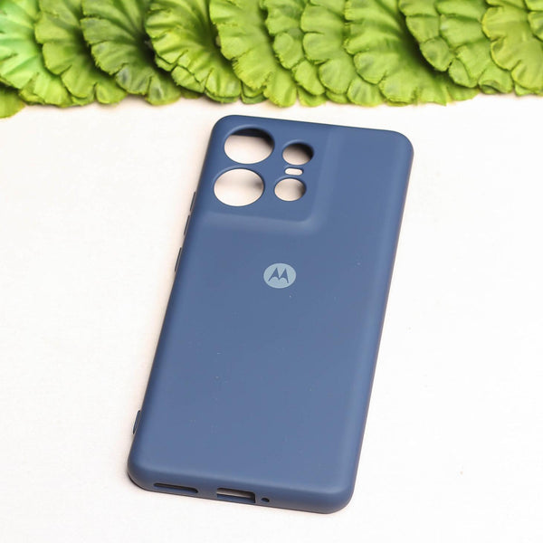 Dark Blue Camera Original Silicone case for Motorola Edge 50 Pro