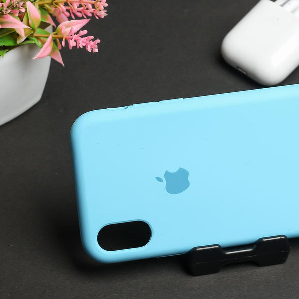 Sky Blue Original Silicone case for Apple iphone Xs Max