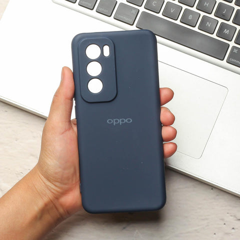 Dark Blue Camera Original Silicone case for Oppo Reno 12