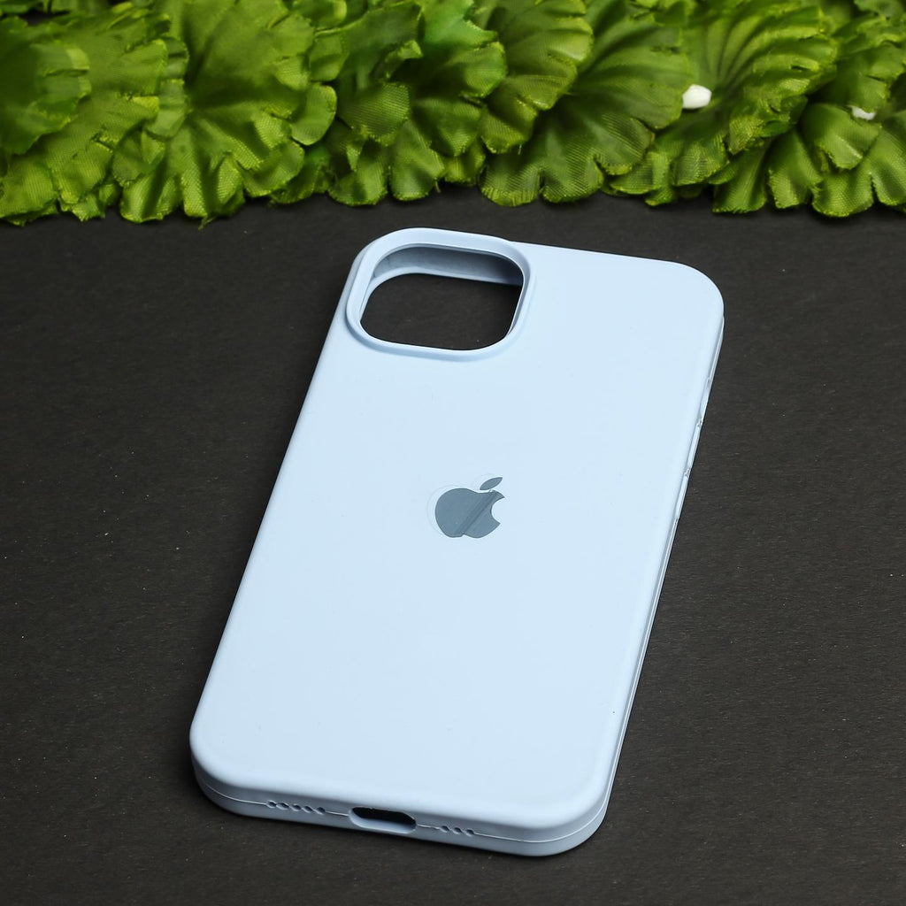 Cloud Blue Original Silicone Case for Apple iphone 13 The Hatke Cloud Blue Original Silicone Case for Apple iphone 13 The Hatke