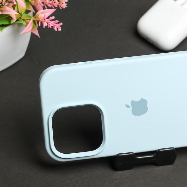 Cloud Blue Original Silicone Case for Apple iphone 15 Pro