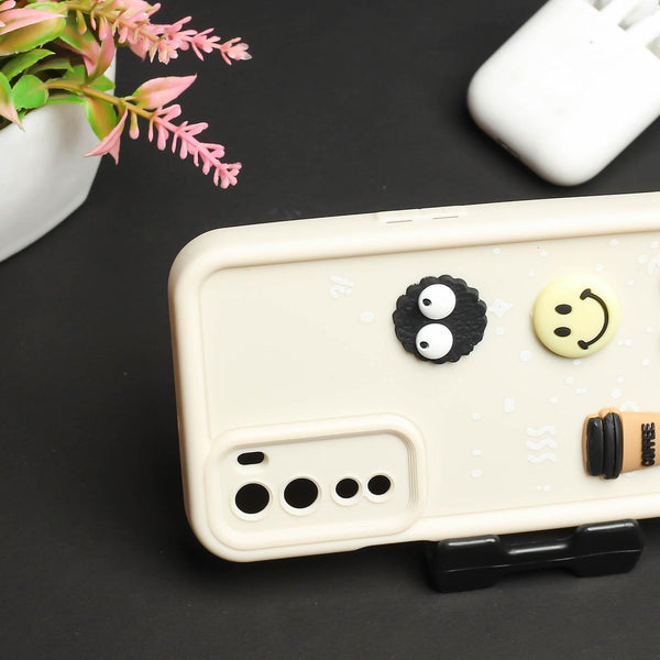 Cream COFFEE (ALWAYS HAPPY) Silicone case for Oneplus Nord