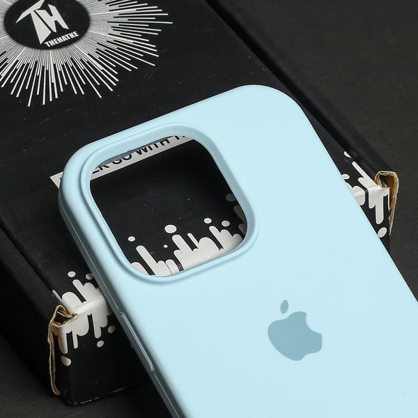 Cloud Blue Original Silicone Case for Apple iphone 15 Pro