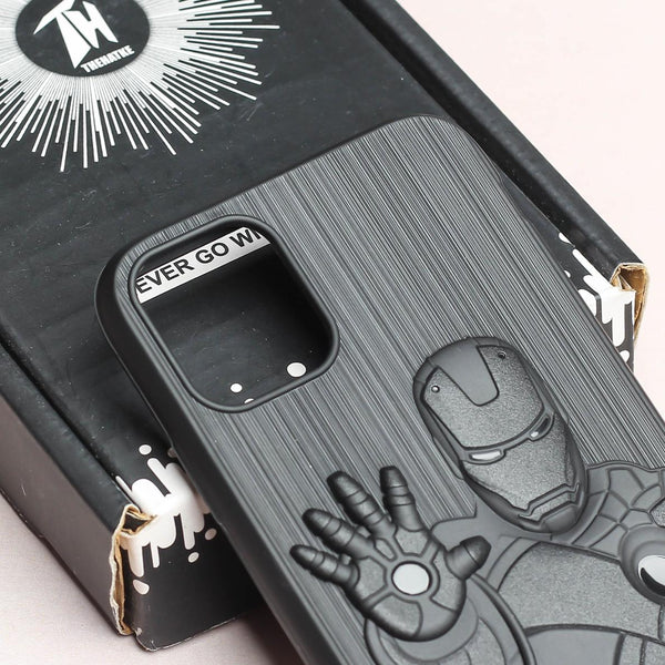 Superhero 3 Engraved Silicone Case for Apple iphone 11