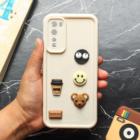 Cream COFFEE (ALWAYS HAPPY) Silicone case for Oneplus Nord