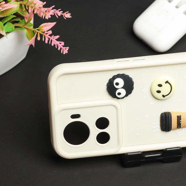 Cream COFFEE (ALWAYS HAPPY) Silicone case for Oneplus 10R