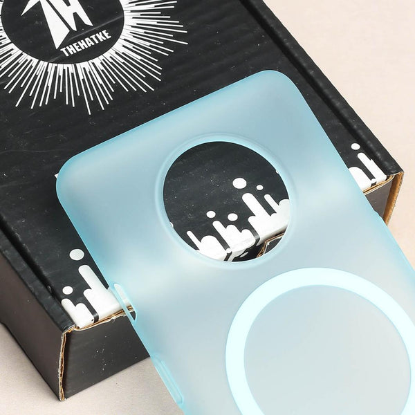 Blue Paper Matte Magsafe Case for Oneplus 7T