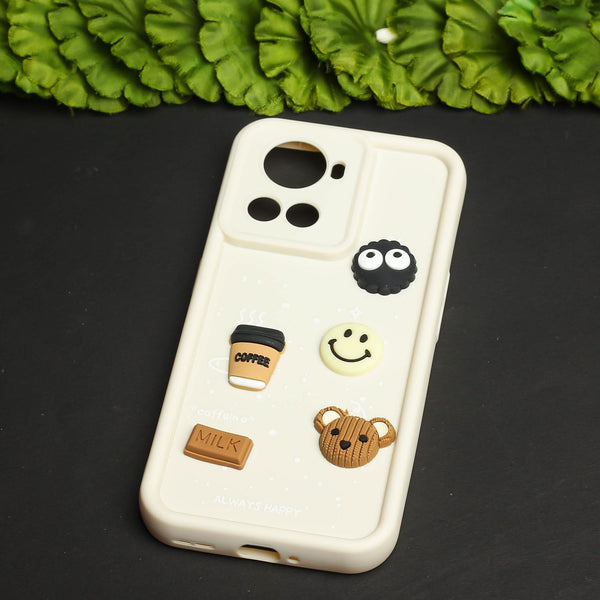Cream COFFEE (ALWAYS HAPPY) Silicone case for Oneplus 10R