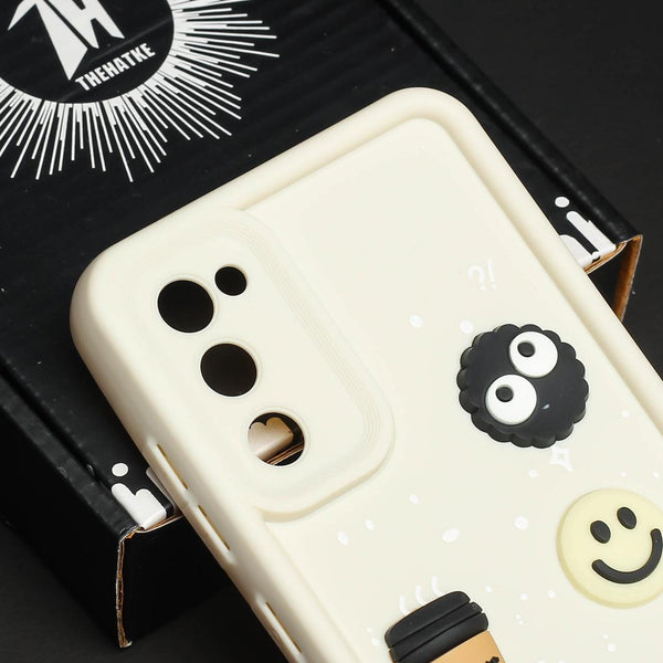 Cream COFFEE (ALWAYS HAPPY) Silicone case for Samsung S20 FE