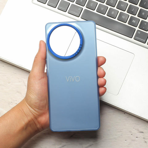 Blue Rgiem Slim Slicone Non-Yellowing Protective Case for Vivo V30e