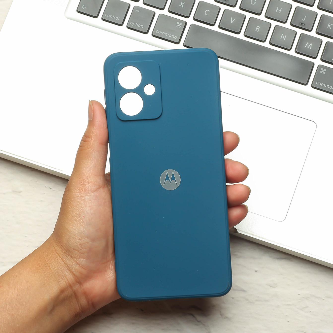 Cosmic Blue Candy silicone Case for Motorola G64