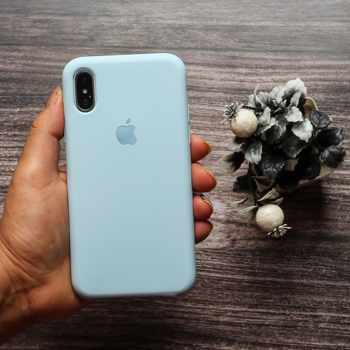 Cloud Blue Original Silicone case for Apple iphone Xr