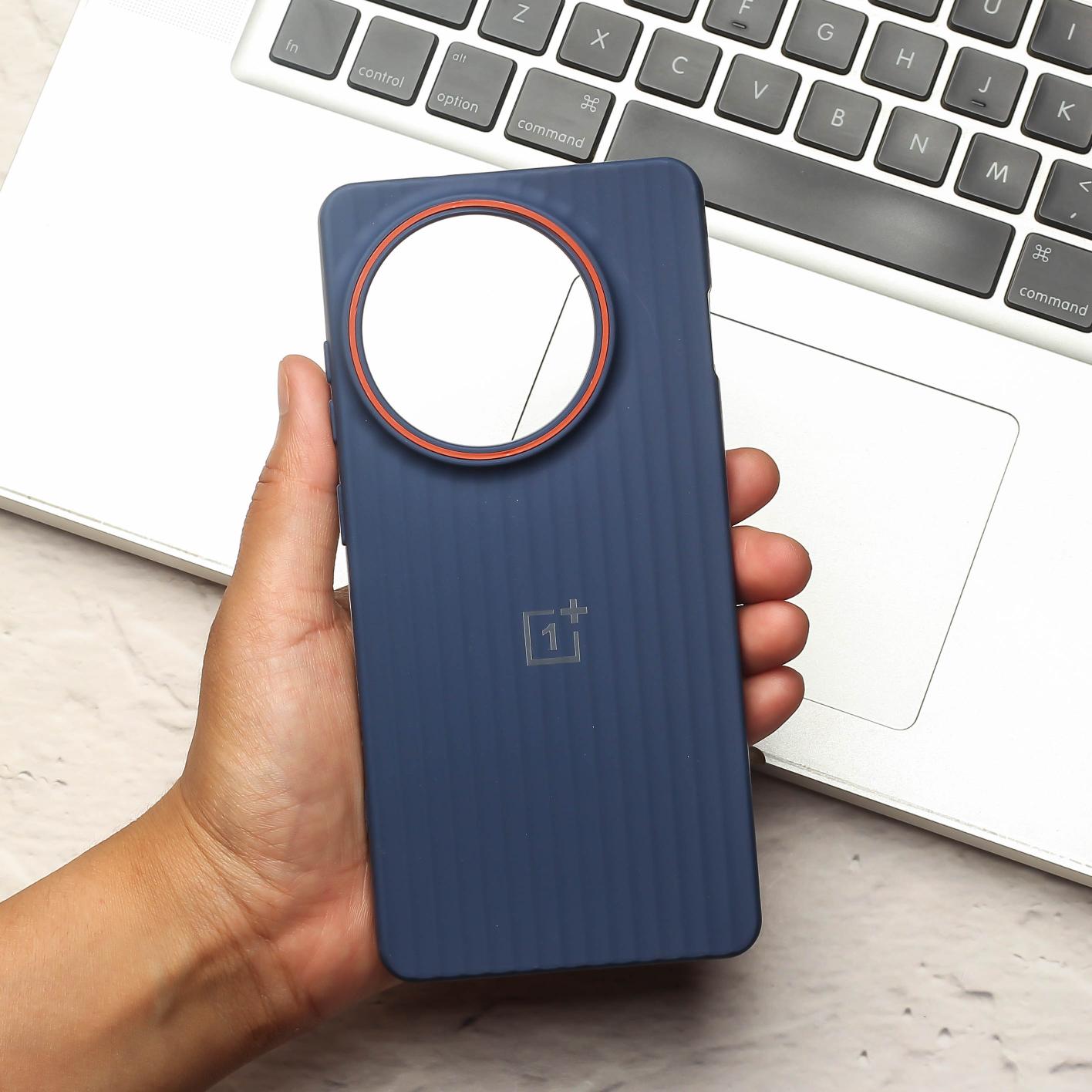 Dark Blue SleekLine Silicone Case for Oneplus 13R