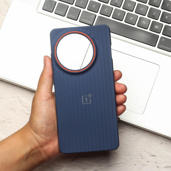 Dark Blue SleekLine Silicone Case for Oneplus 13R