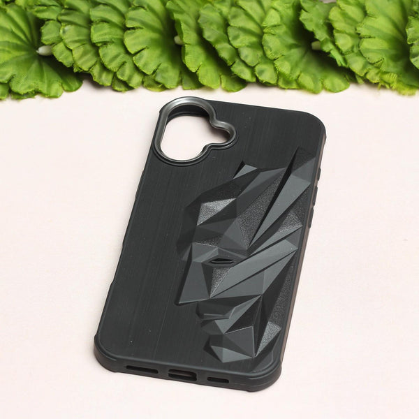 Superhero Engraved logo silicon Case for Apple Iphone 16 Plus