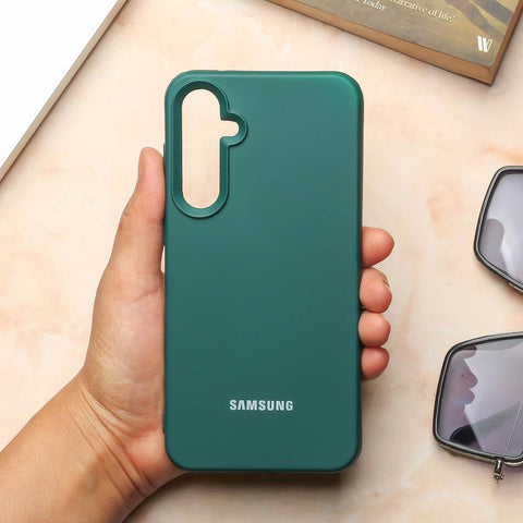 Dark Green Original Silicone case for Samsung S23 FE