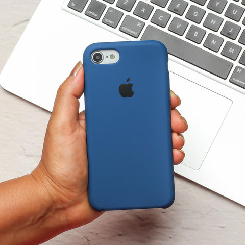 Dark Blue Original Silicone case for Apple iphone SE 2