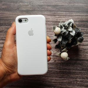 White Original Silicone case for Apple iphone 8