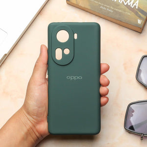 Dark Green Camera Original Silicone case for Oppo Reno 11