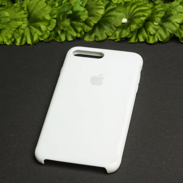 White Original Silicone case for Apple iphone 7 Plus