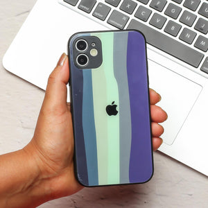 Indigo Glass Safe Silicone Case for Apple Iphone 11