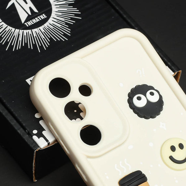 Cream COFFEE (ALWAYS HAPPY) Silicone case for Samsung S24 FE