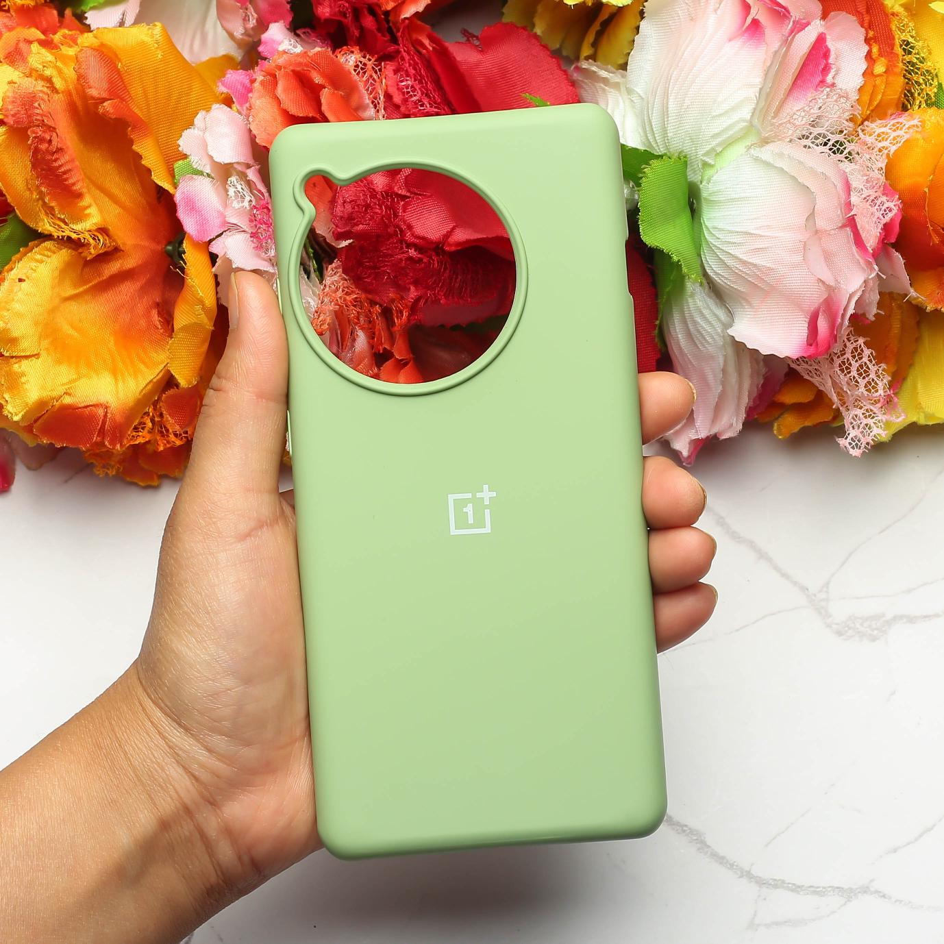 Light Green Original Silicone case for Oneplus 12R